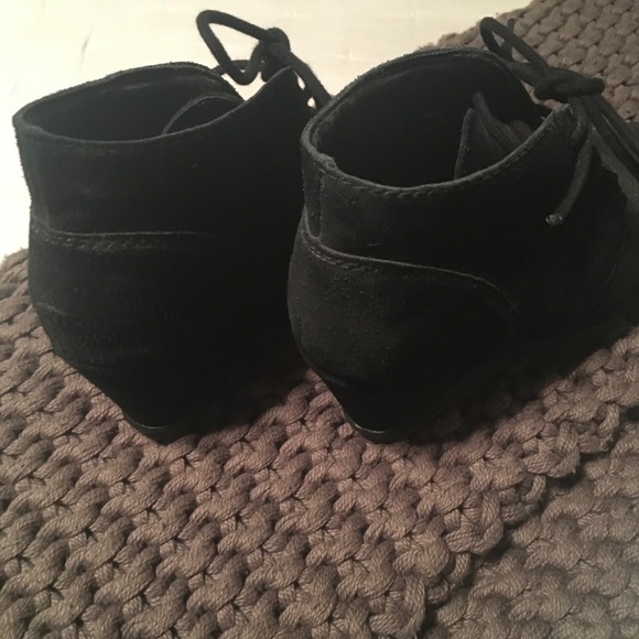 Women’s Black Suede Booties - Picture 2 of 4